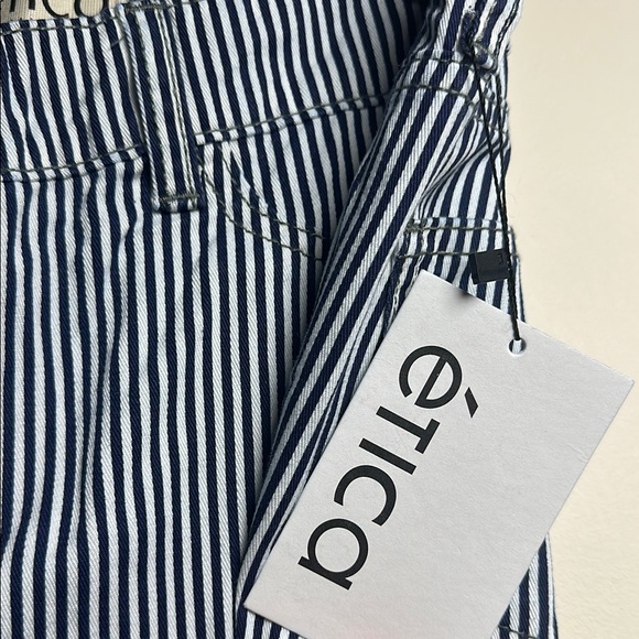 Ética Striped Blue and White Pants Size 4 New With Tags - Picture 5 of 7